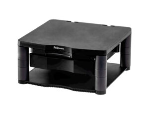 Suporte fellowes para monitor plus ajustavel em 5 alturas 64 mm a 165 mm ate 36 kg cor grafite 165x335x344 mm