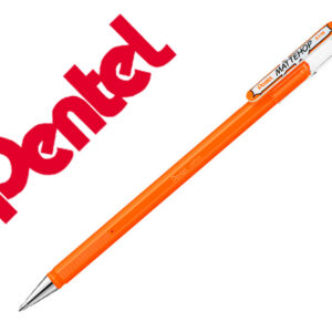 Roller gel pentel k110 mattehop cor laranja ponta de 1 mm