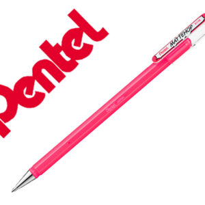Roller gel pentel k110 mattehop cor rosa ponta de 1 mm