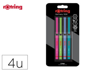 Marcador rotring fineliner ponta metalica 0