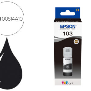 Tinta epson ecotank 103 l3110/3150/3151/5190 preto garrafa de 65 ml