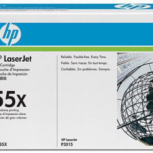 Toner hp 55x preto -12500pag p3015x