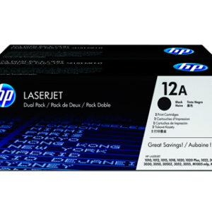 Toner hp laserjet 1010 1012 1015 1018 1020 1022 3015 3020 3030 3050 3052 3055 12a preto pack 2 2.000 pag