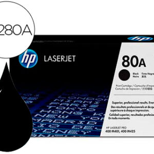 Toner hp laserjet preto cf280a 2700 pag