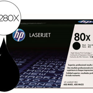 Toner hp laserjet cf280x preto 6900 pag