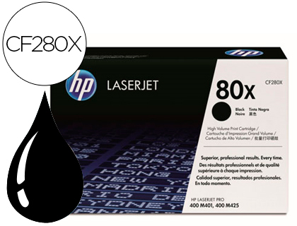 Toner hp laserjet cf280x preto 6900 pag Toner hp laserjet cf280x preto 6900 pag