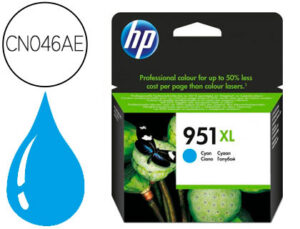 Tinteiro hp 951xl cian cn046ae capacidade 1500 pag