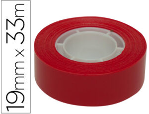 Fita adesiva apli 33 mt x 19 mm cor vermelho