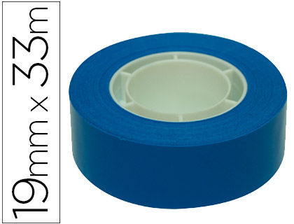 Fita adesiva apli 33 mt x 19 mm cor azul Fita adesiva apli 33 mt x 19 mm cor azul