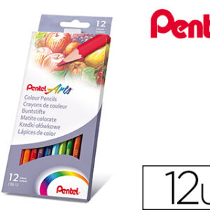 Lapis de cor pentel caixa com 12 unidades