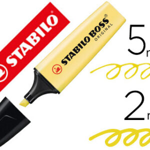 Marcador stabilo boss pastel fluorescente 70 amarelo cremoso - 70/144