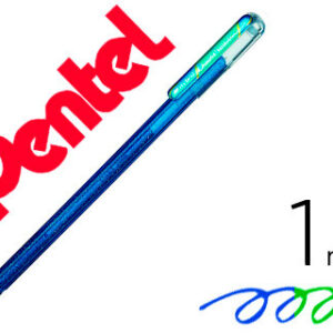 Roller pentel k110 dual metallic cor azul e verde metalico