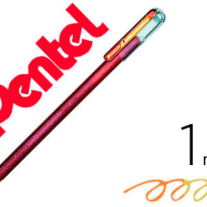 Roller pentel k110 dual metallic cor laranja e amarelo metalico