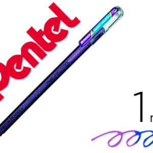 Roller pentel k110 dual metallic cor violeta e azul metalico