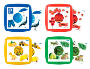Puzzle miniland as cores set de 4 unidades 12 peças - 35250