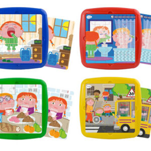 Puzzle miniland habito diarios set de 4 unidades 25 pecas