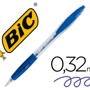 Esferografica bic atlantis azul retratil tinta oleo ponta de 1 mm
