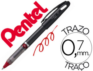 Roller pentel energel tradio corpo na cor preto ponta 0