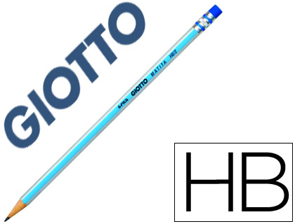 Lapices de grafito giotto matita hb con goma unidad Lapices de grafito giotto matita hb con goma unidad