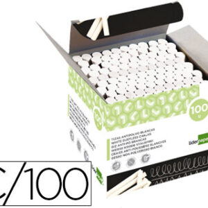 Giz branco anti po liderpapel caixa 100 unidades