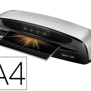 Plastificadora fellowes saturn 3i din a4 2 rolos sistema anti encravamento ate 125 microns