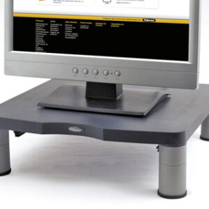 Suporte fellowes para monitor tft standard ajustavel em altura 50/100x340x340 mm cor grafite