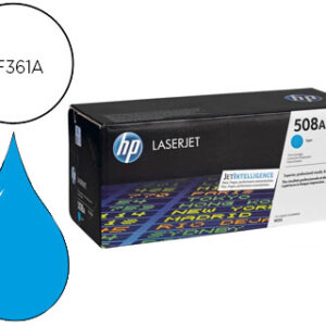Toner hp 508a laserjet enterprise m552/553/577 cian 5.000 pag
