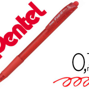 Esferografica pentel retratil bx417 cor vermelha