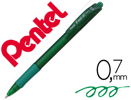 Esferografica pentel retratil bx417 cor verde Esferografica pentel retratil bx417 cor verde