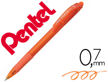 Esferografica pentel retratil bx417 cor laranja Esferografica pentel retratil bx417 cor laranja