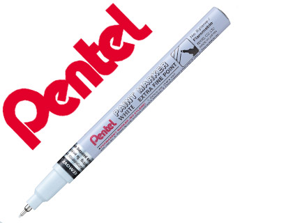 Marcador pentel permanente mfp10-w branco para pinturas decorativas ponta extra fina Marcador pentel permanente mfp10-w branco para pinturas decorativas ponta extra fina
