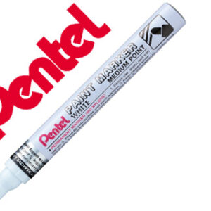 Marcador pentel permanente mmp10-w branco para pinturas decorativas ponta grossa