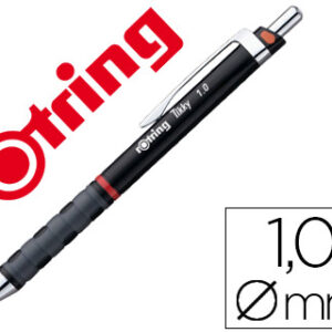 Lapiseira rotring tikky 1 mm preta