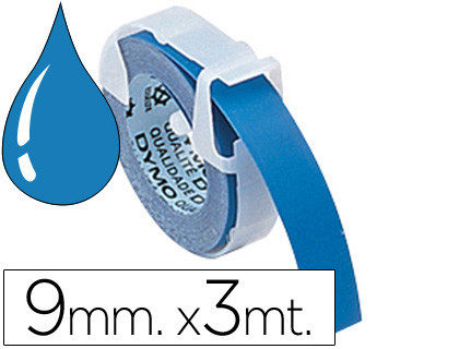 Fita dymo 9mm x 3mt azul -tradicional Fita dymo 9mm x 3mt azul -tradicional