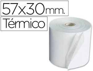 Rolo termico para impressora 57x30x11 mm 58 gr