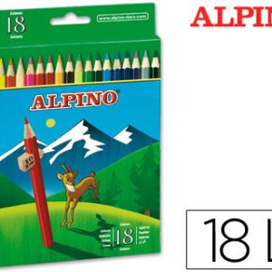 Lapis de cores alpino. 18 unidades
