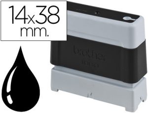 Carimbo automatico brother 14 mm x 38 mm preto