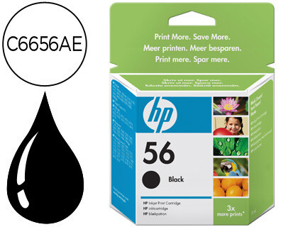 Tinteiro hp c6656ae 56 preto Tinteiro hp c6656ae 56 preto