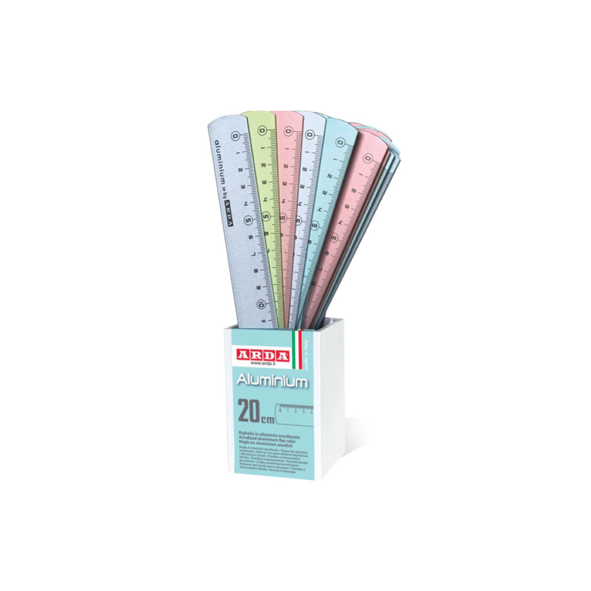 Régua Arda 20cm Aluminio Régua Arda 20cm Aluminio