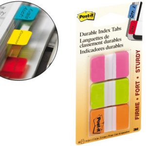Bandas separadoras post-it index 3 cores rosa