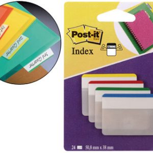Bandas separadoras rigidas post-it index medias 50