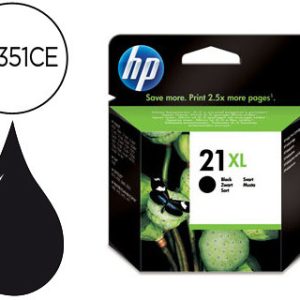 Tinteiro hp c9351ce 21xl preto alta capacidade