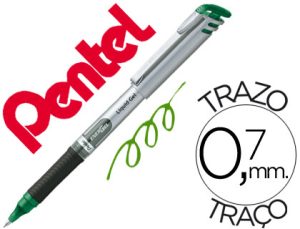 Roller pentel bl17 energel ponta metal verde