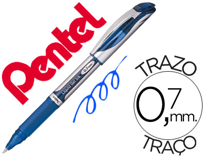 Roller pentel bl57 energel ponta metal azul Roller pentel bl57 energel ponta metal azul