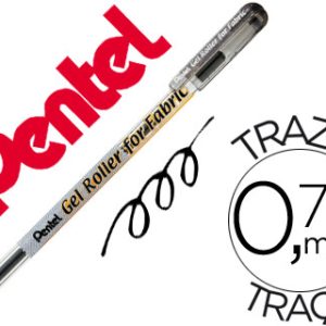 Roller pentel bn15 p/tecido preto