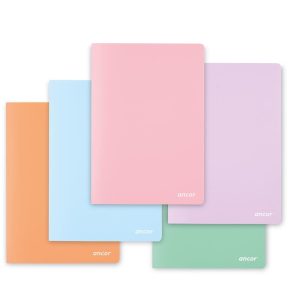 Caderno Agrafado ANCOR Pastel Quadriculado PP A4 48fls/90g