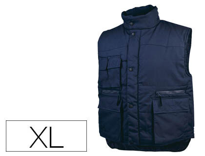 Colete detalplus multibolsos cintura elastica cor azul formato xl Colete detalplus multibolsos cintura elastica cor azul formato xl