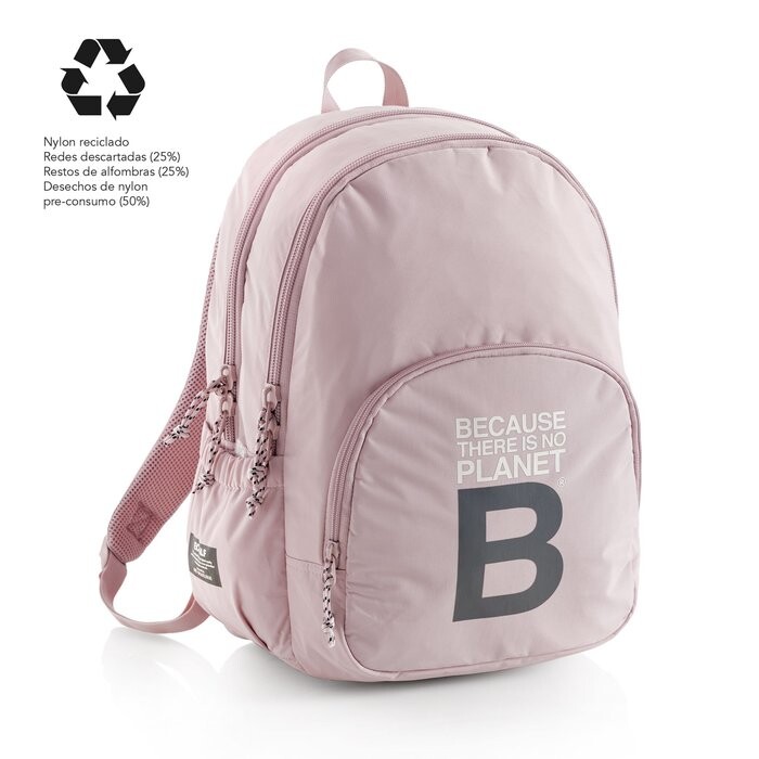 Mochila Tripla Miquelrius Ecoalf Rosa - BECAUSE THERE IS NO PLANET B Mochila Tripla Miquelrius Ecoalf Rosa - BECAUSE THERE IS NO PLANET B