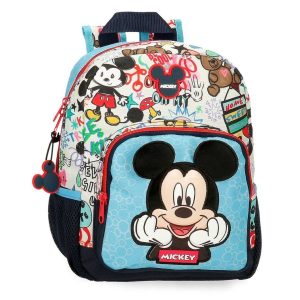 Mochila Infantil 28cm Mickey Be Cool