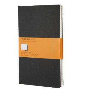 Moleskine Ruled Cahier L Preto